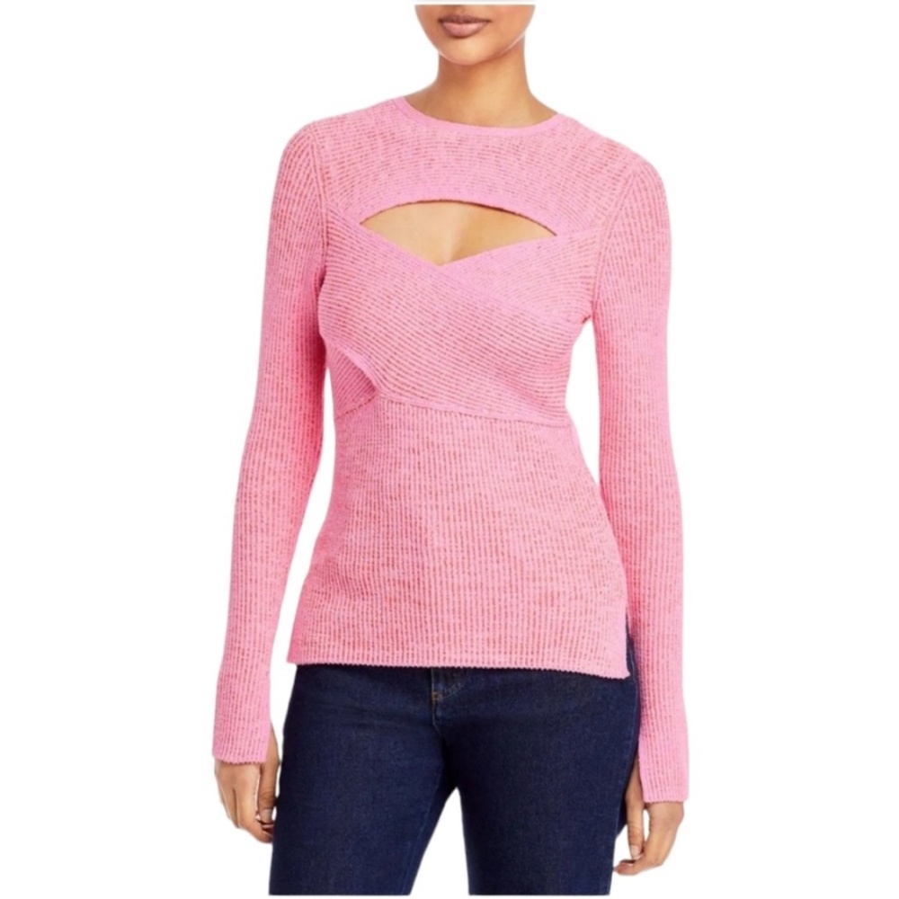 3.1 Phillip Lim Long Sleeve Double Face Rib Crossbody Sweater Small New with Tag - Picture 2 of 11